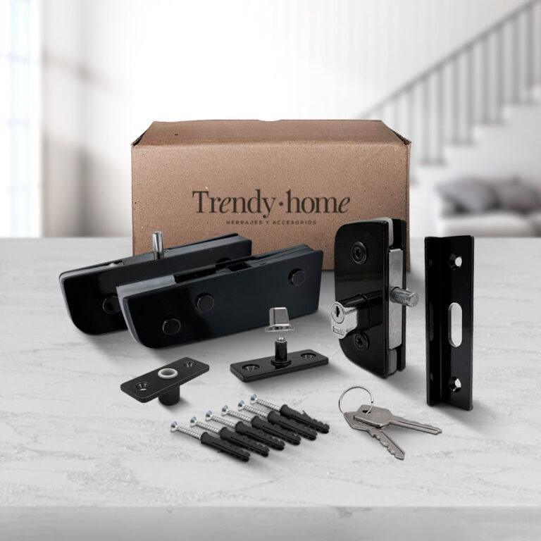 Kits de herrajes para puertas de vidrio